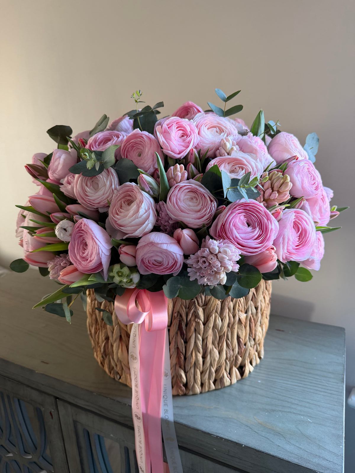 ITALIAN RANUNCULUS BASKET - 7 Days Preorder Only